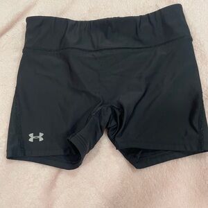 Under Armour Black Athletic Shorts with Compression Fit